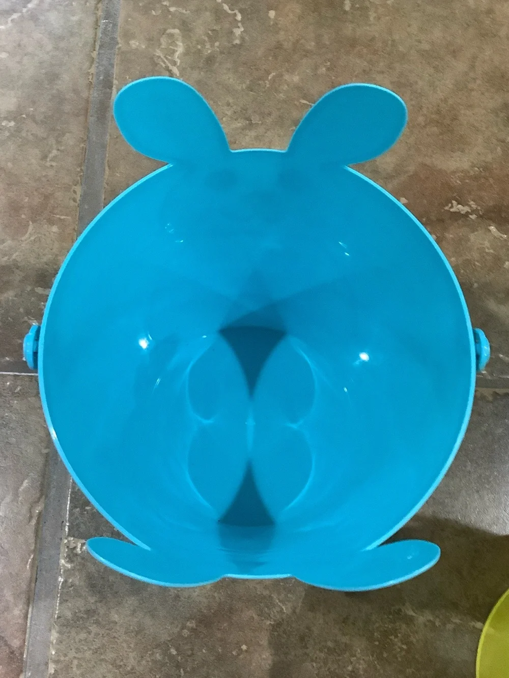 Spring Bunny Kitchen Towel with two Plastic Baskets